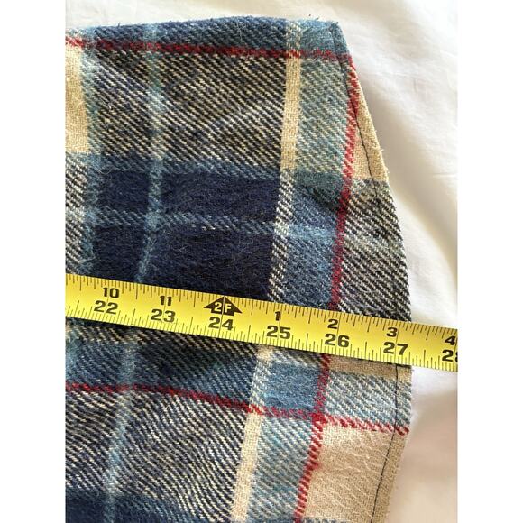 Fingerhut vintage 90s men’s flannel lined shirt size large. Tarzan Blue plaid - Picture 9 of 16